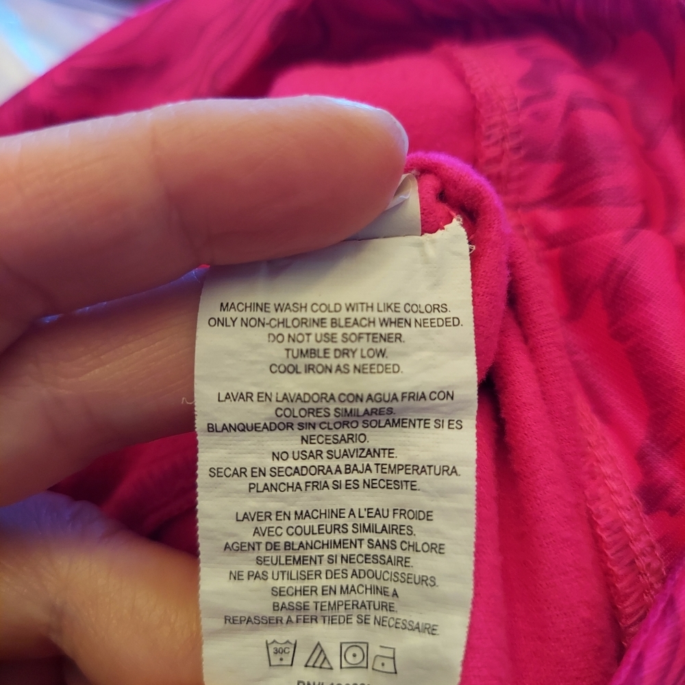Under Armor Shirt Size 4 Girl Pink Swirl Hoodie HAS GRAY MARKS Pullover Top - Picture 8 of 16
